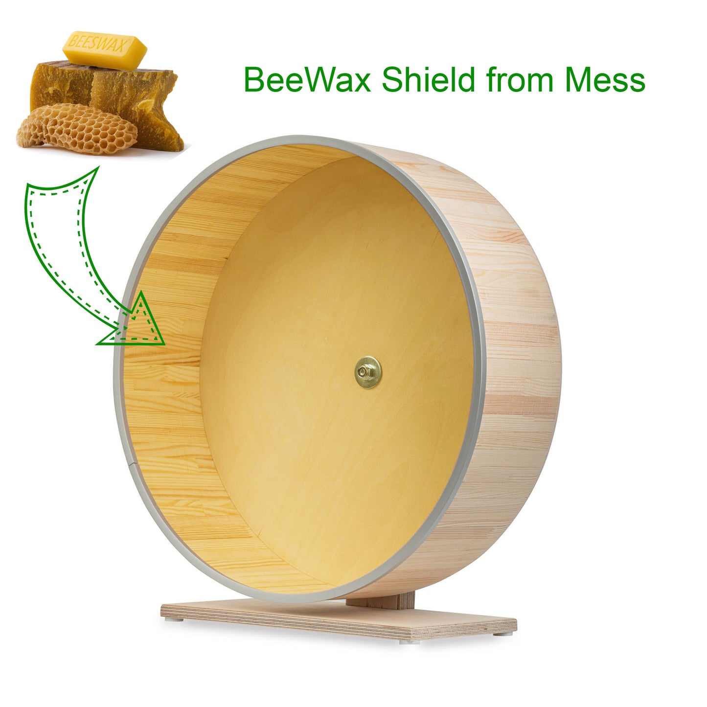 The Best Kiln-Dried Pine Chinchilla Running Wheel on a Stand