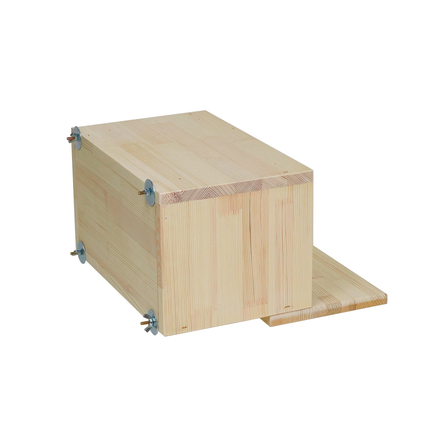 Wooden Chinchilla House – Kiln-Dried Pine. Natural Pet Hideout for Small Animals (Rabbits, Guinea Pigs, Degus)