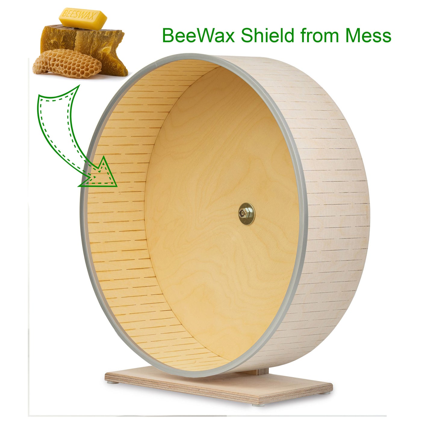 Chinchilla Wheel on a Stand– Silent, Safe, and Durable Exercise Wheel for Small Pets, Hedgehogs, Squirrels, Rats, and Degus