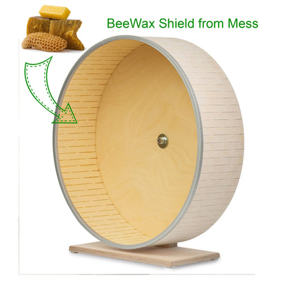 Chinchilla Wheel on a Stand– Silent, Safe, and Durable Exercise Wheel for Small Pets, Hedgehogs, Squirrels, Rats, and Degus