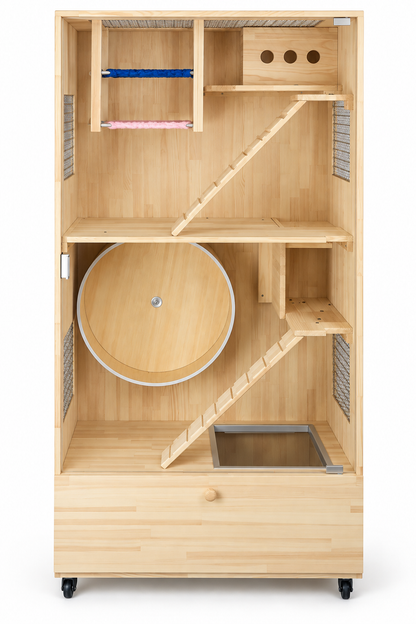 Chinchilla wooden Showcase