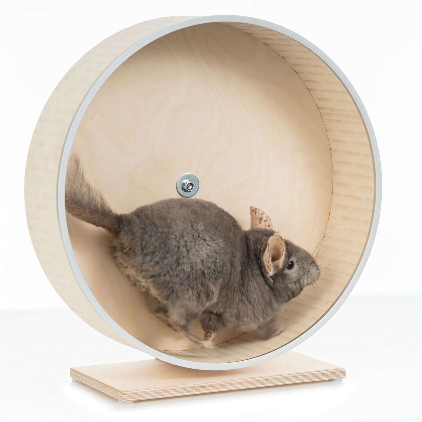 Chinchilla Wheel on a Stand– Silent, Safe, and Durable Exercise Wheel for Small Pets, Hedgehogs, Squirrels, Rats, and Degus
