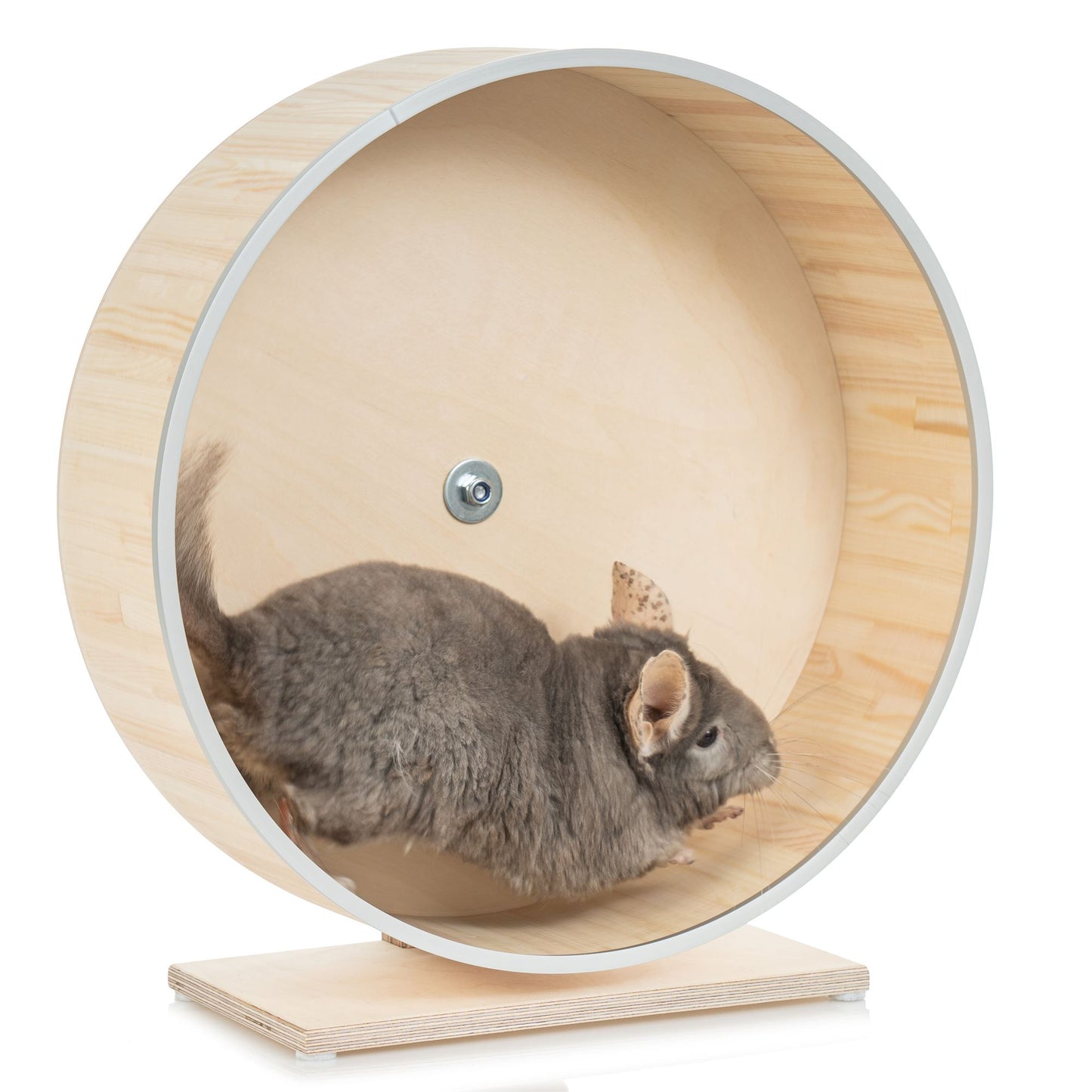 The Best Kiln-Dried Pine Chinchilla Running Wheel on a Stand