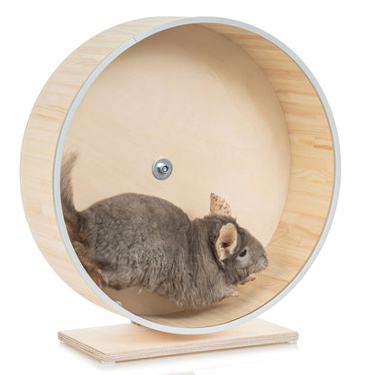 The Best Kiln-Dried Pine Chinchilla Running Wheel on a Stand