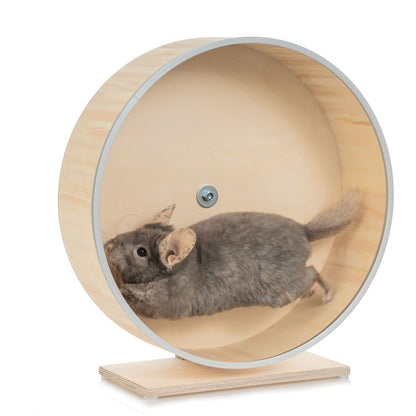 The Best Kiln-Dried Pine Chinchilla Running Wheel on a Stand