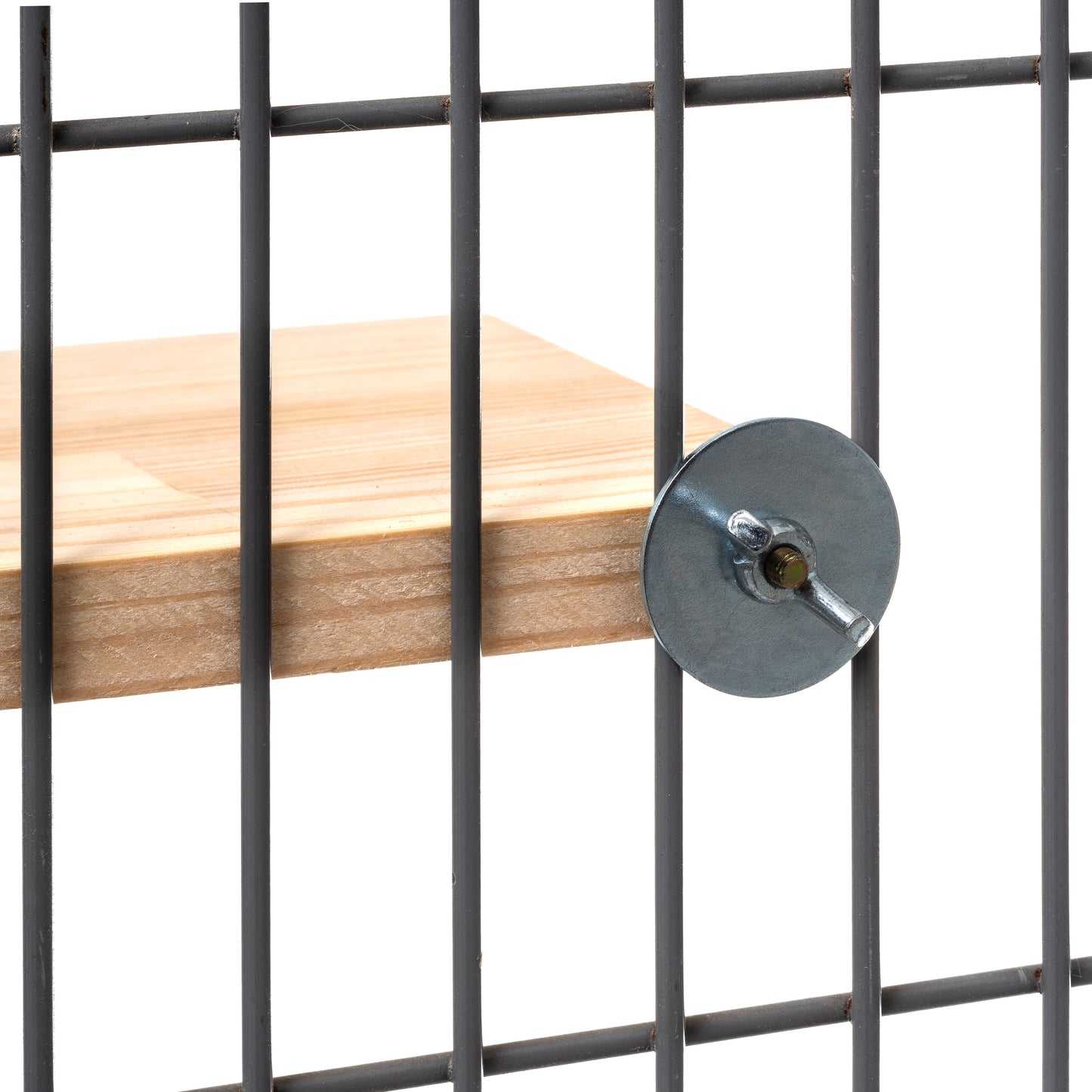 Metal screw and washer mounting system for secure shelf installation